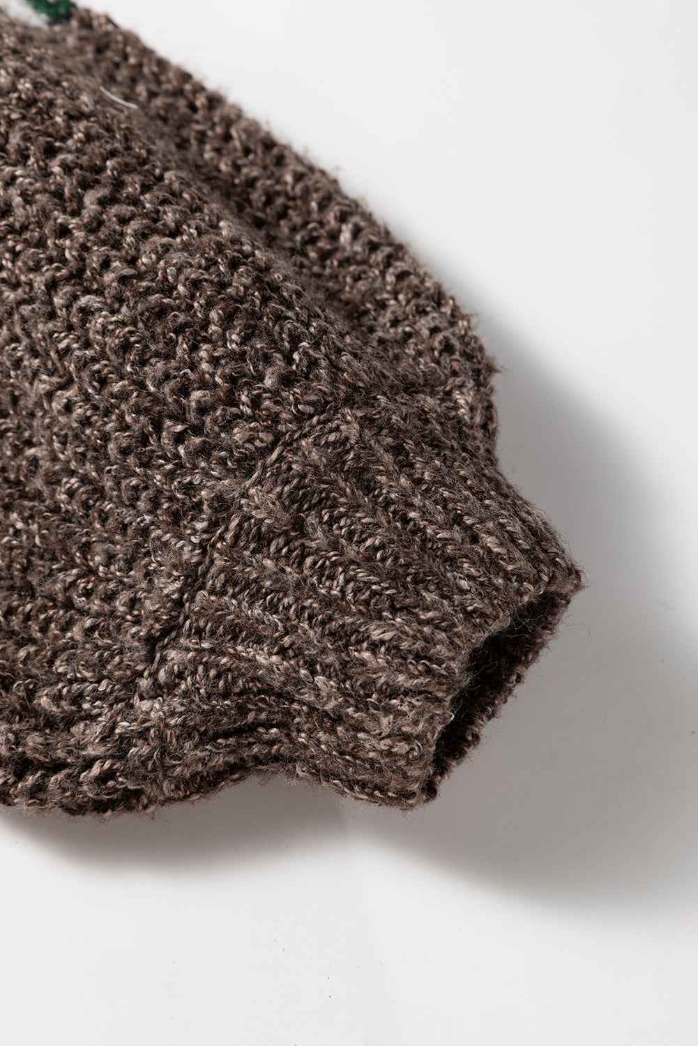 Brown Colorblock Patchwork Knotted Back Loose Fit Sweater 10abbab67a0d3848