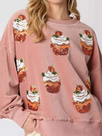 Christmas Cupcake Dropped Shoulder Sweatshirt 10c2d992-4736-40d6-a067-b65fb44f9754-Max-Origin