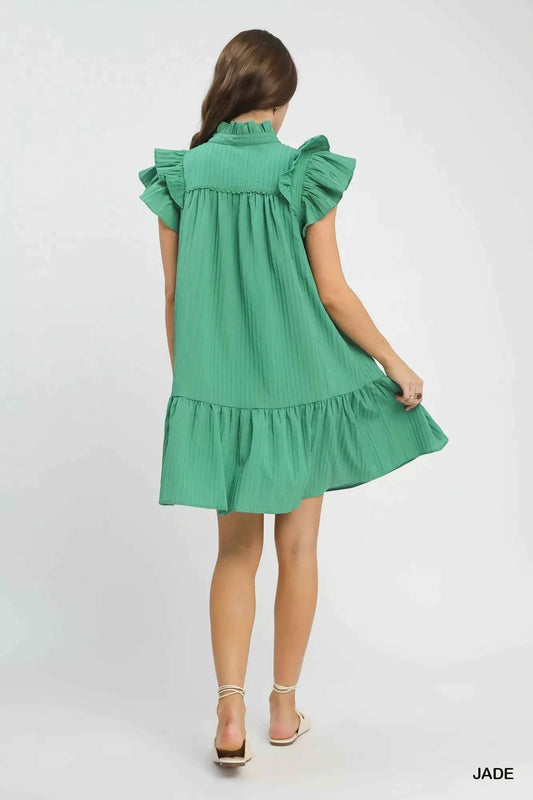 Flutter Sleeve Tiered Dress 10e39863-933c-4a8f-aa26-9b90fcd49f9a-Max-Origin