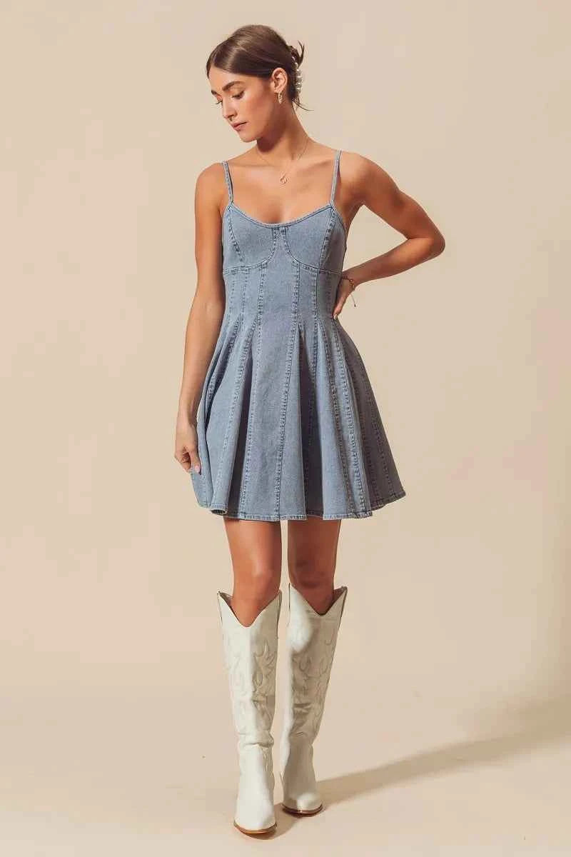 A Line Fit and Flare Denim Mini Dress 10e4d059bf1b491782fa5eb8cd203345-Max-Origin