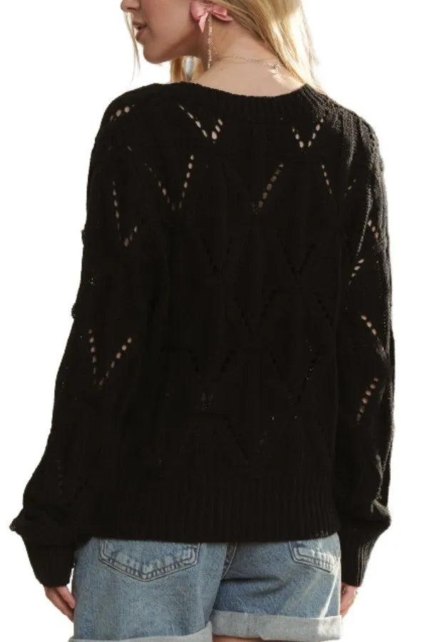 ADORA Loose Fit V Neck Knit Top 112385c14e4a4fc5881792b6f3c402ad-Max-Origin