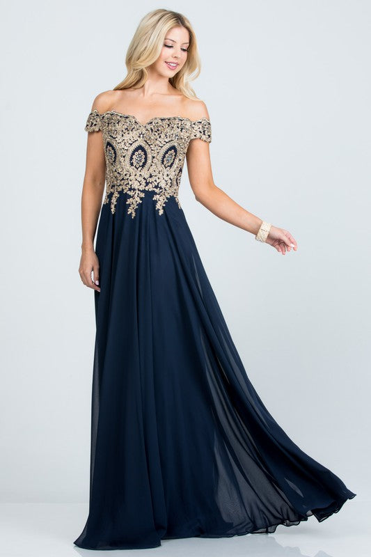 Plus Size Off Shoulder Evening Gown – Gold Lace Appliqué Chiffon Dress 11285243_e900b0a0-a648-48df-b073-f6b134022dd1