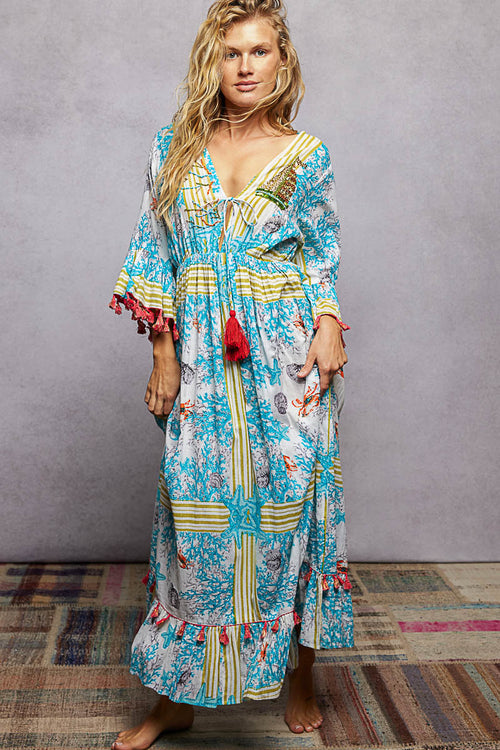 POL Bohemian Print Tassel Trim Maxi Dress 113cdfcb-b455-41bd-8cda-f5bd9518e956-Max