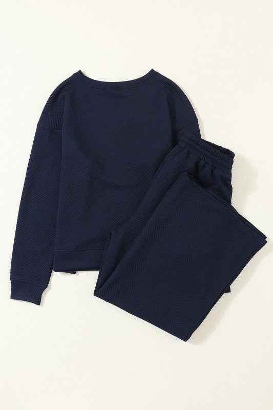 Textured Top and Pants Set 1142d0d3-8b6a-4aea-8dab-6f8693f5cfa1