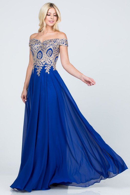 Plus Size Off Shoulder Evening Gown – Gold Lace Appliqué Chiffon Dress Royal Blue 11513985_185c899f-7ead-463f-a4c8-4c42dcd782f1