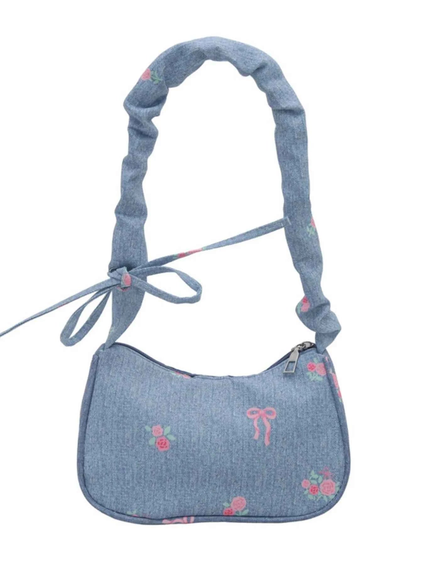 Embroidered Ruched Strap Shoulder Bag 11c475f7-ba46-4af8-8ef0-bc14561303db-Max-Origin