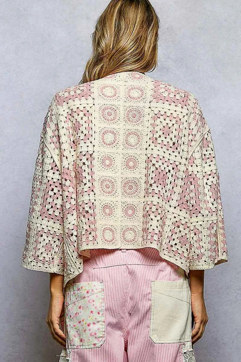 POL Open Front Crochet Cardigan with Granny Square Pattern 11ccff45-3da7-4095-8d1f-5e150d7287a0-Max-Origin