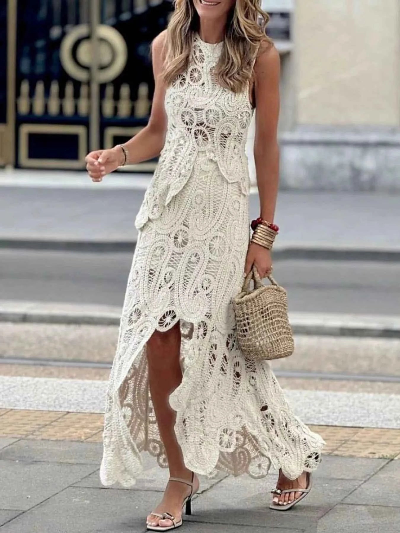 Crochet Sleeveless Tank and Skirt Set 11db17af-6aca-49b8-8d34-21e42ac5dbdc-Max-Origin