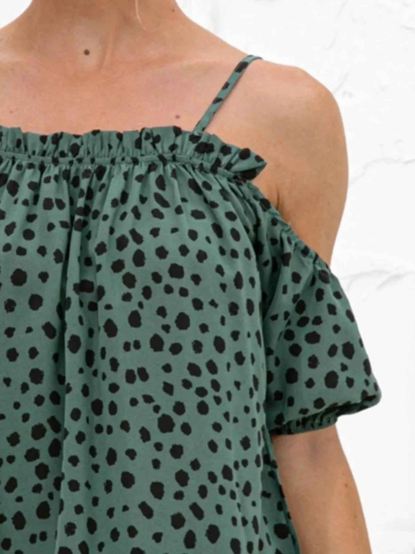 Puff Sleeve Polka Dot Ruffle Cami Top 11f7bf0e-5e6a-47f5-aa45-cb3ce7b1f74e-Max-Origin