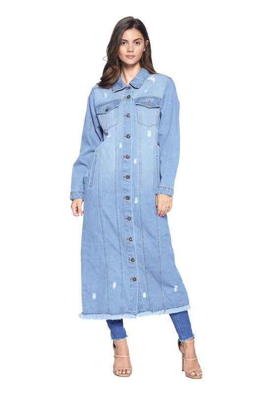 DENIM LONG JACKETS DISTRESSED WASHED 12132542_194f14a2-b59c-42f6-8573-ca1bc6e99da0