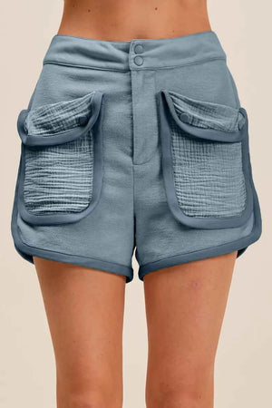 Mineral Washed Terry High Rise Cargo Shorts DENIM BLUE 121f12b5-d830-4144-aeb1-93d802d3cb13-Max-Origin