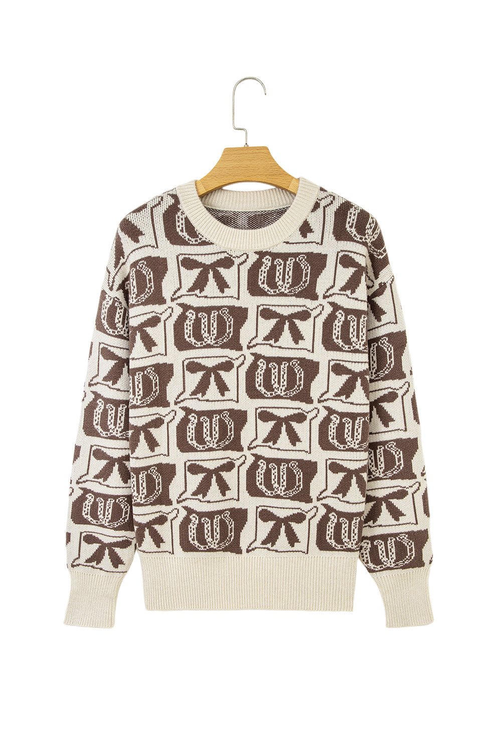 Light Blue Colorblock Bow Pattern Drop Sleeve Sweater Brown 1228aaa3bc5625a1_5307a7b2-dd9c-4b56-bb6f-4324e3a9d6e1