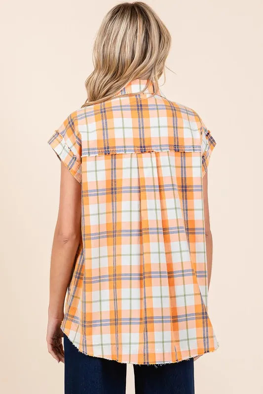 Mittoshop Mineral Wash Plaid Button Down Shirt 1232dcab-8ac9-448c-8eac-550c14f96def-Max