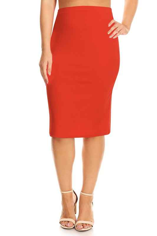 Plus Size Knee length pencil Skirt Rust 12425753_379f0e01-c605-43c4-8d94-4ef01b5f194a