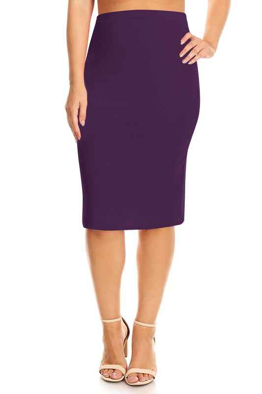 Plus Size Knee length pencil Skirt Purple 12425753_499c31e9-e067-42fc-b0e2-f1a4139c5c1f