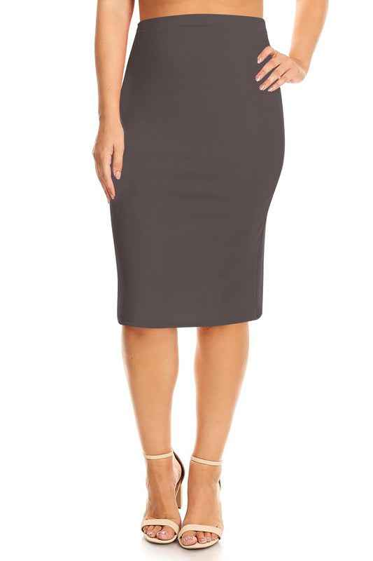Plus Size Knee length pencil Skirt Charcoal 12425753_f1d431f0-312c-4175-98de-dfdc16d18f05