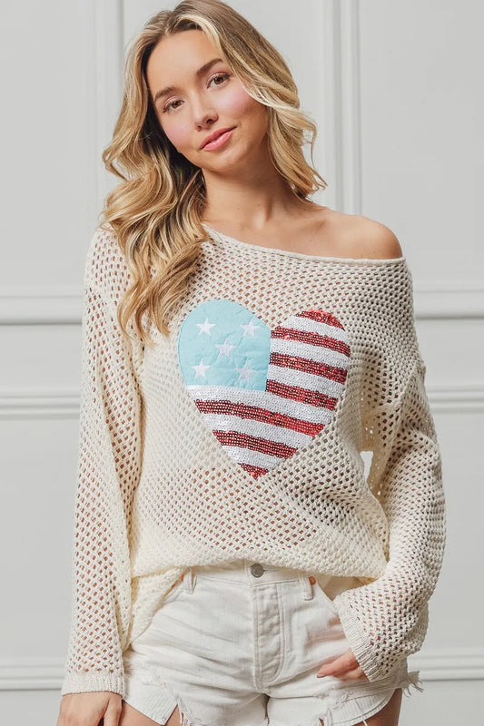 BiBi Sequin American Flag Heart Knit Up 1245d378aaa94e8a8703987f55ab1c9c-Max-Origin