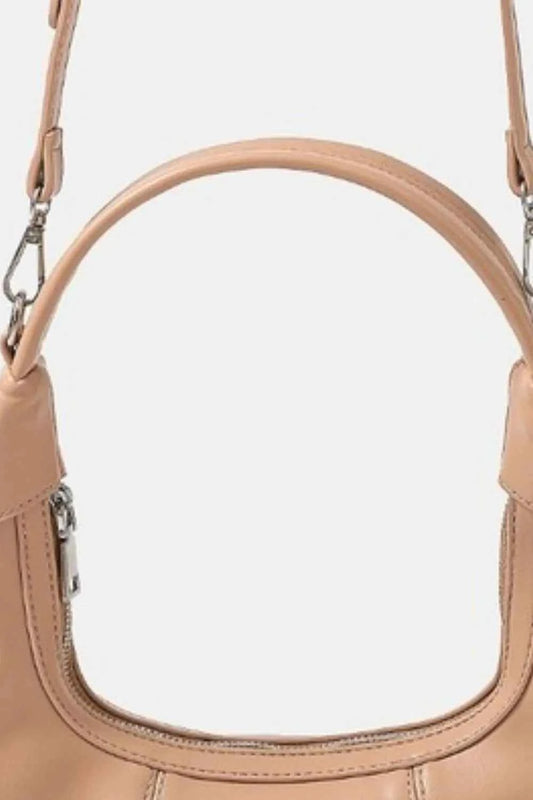Fame Faux Leather Round Multi Panel Hand Bag 12483c47-0356-475d-b2f6-70576f2632b6-Max-Origin