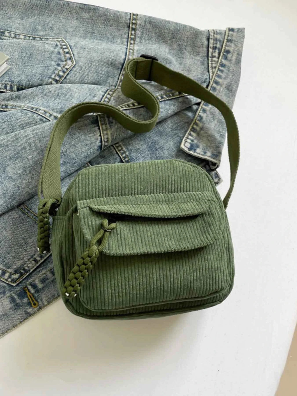 Corduroy Crossbody Bag with Adjustable Strap 1249a8e4d67a47e98ac1fbaad5cafcdb-Max-Origin