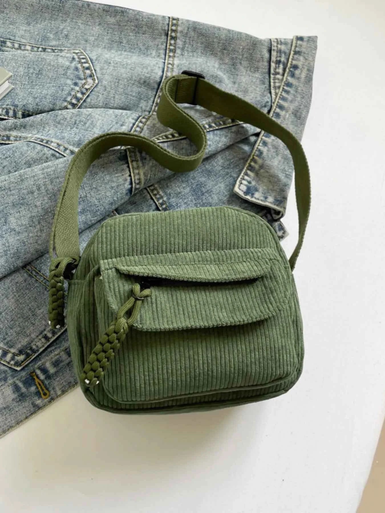Corduroy Crossbody Bag with Adjustable Strap 1249a8e4d67a47e98ac1fbaad5cafcdb-Max-Origin