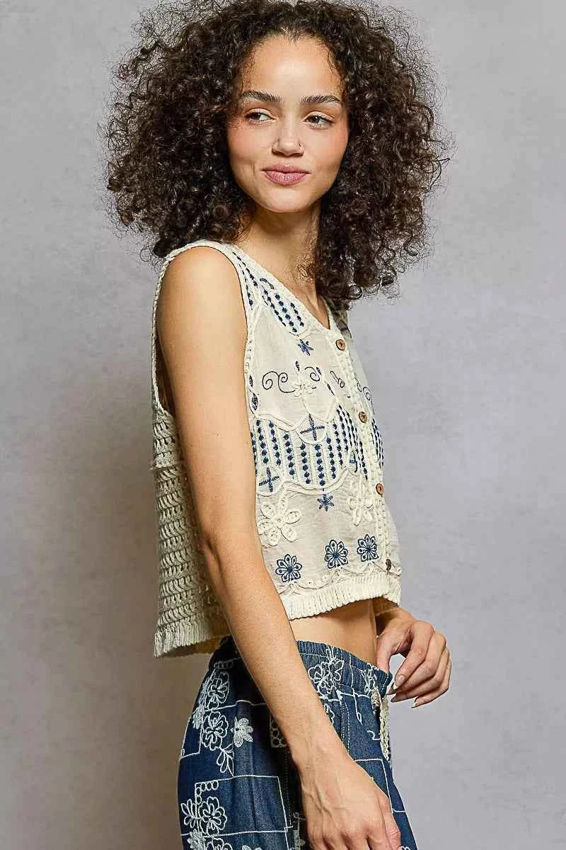 POL Embroidered Floral Cropped Crochet Vest 124ba72c-3eed-49c4-bcb6-5e4dbbe2aabe-Max-Origin