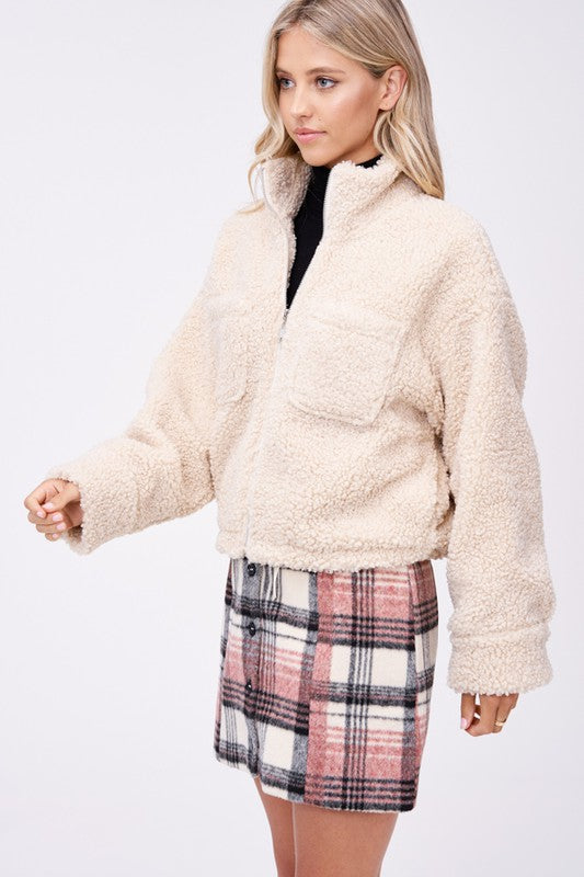 Sherpa jacket with front pockets 12779490_a3854b44-a284-4ed7-9f03-0dc58c61a03e
