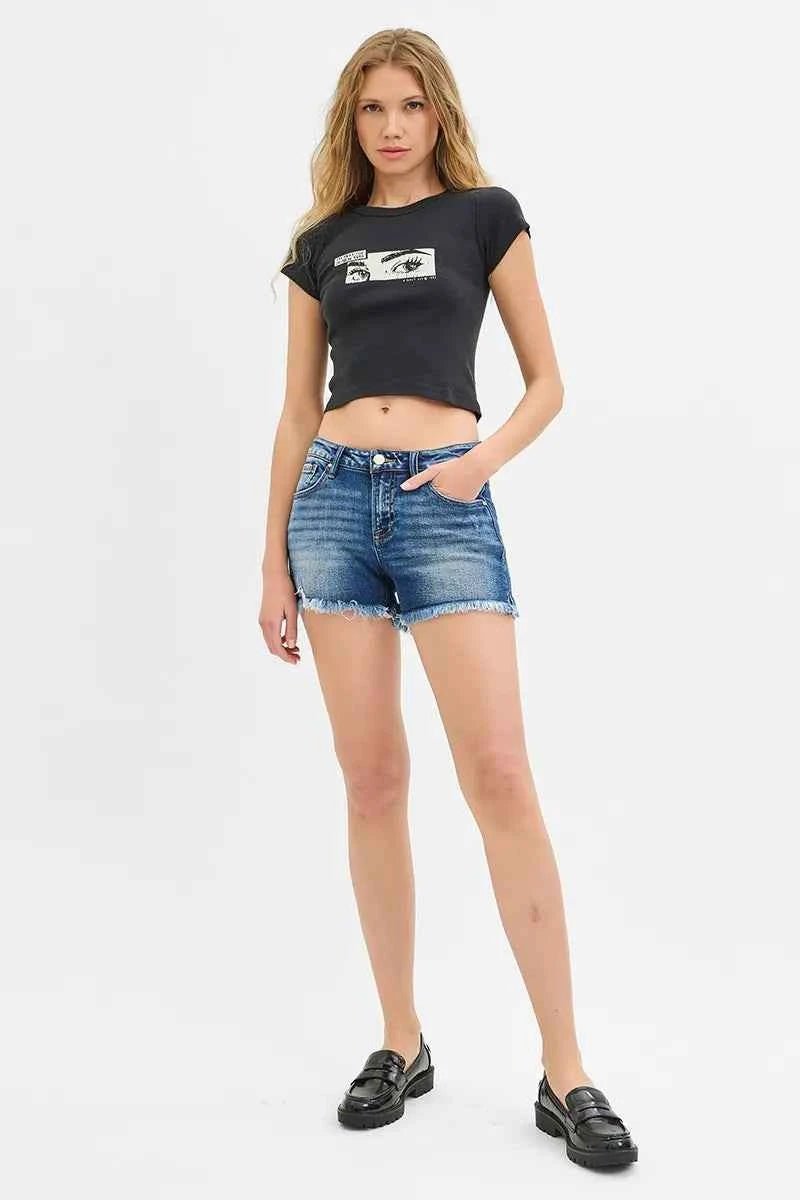 RISEN Full Size Low Rise Frayed Denim Shorts Plus Size 1289b01394a948bbb5ade274897c9272-Max-Origin