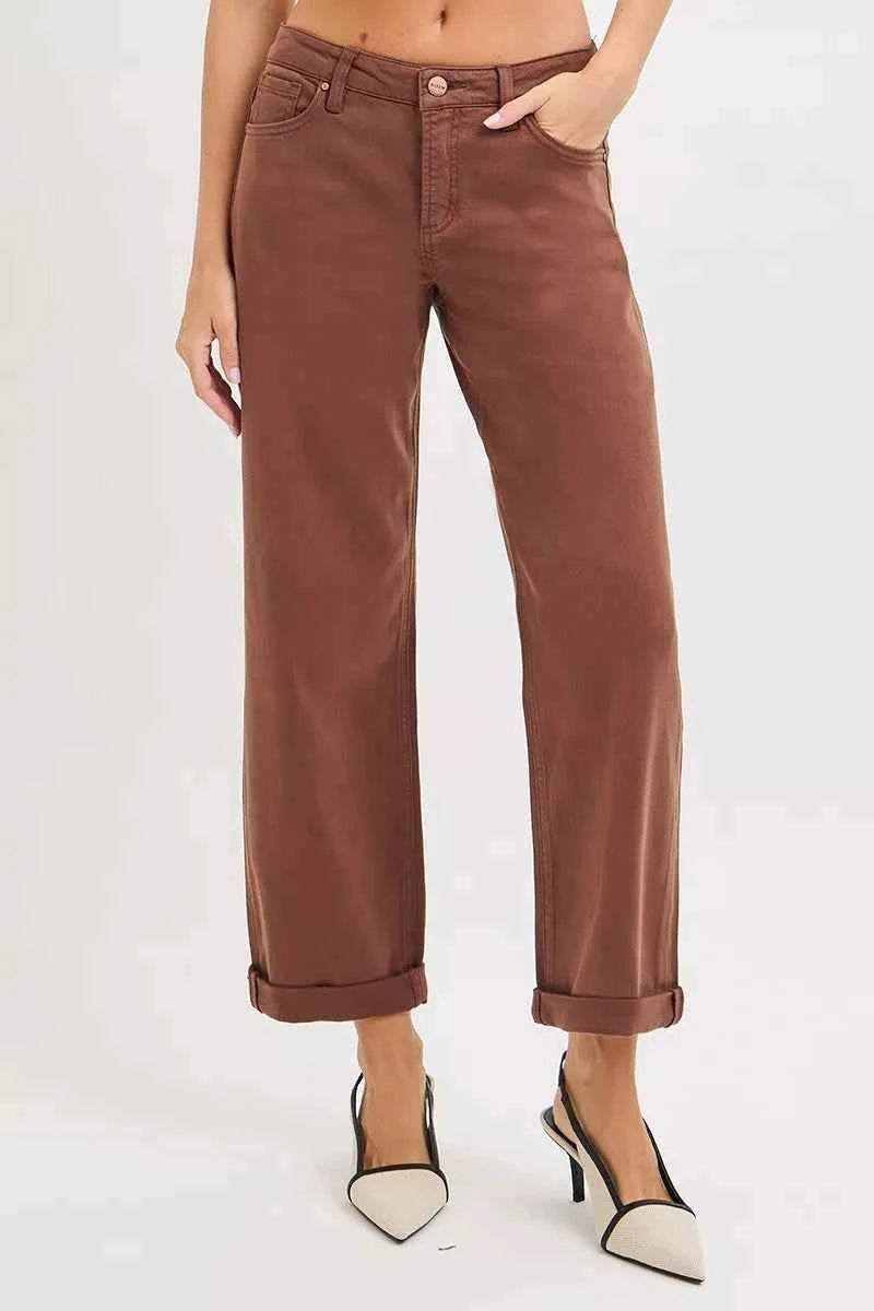 RISEN Full Size Tummy Control Mid Rise Ankle Barrel Baggy Plus Size COCOA 129166c4e46e41e087ad6f742f038d59-Max-Origin
