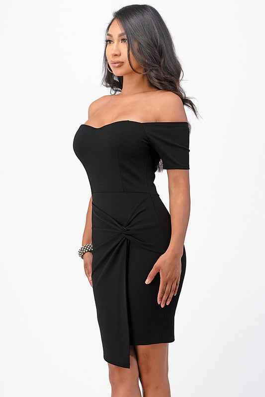 off the shoulder front twist bodycon dress 12963956_797f974b-f2e6-445b-97b8-34f0e8d89a50