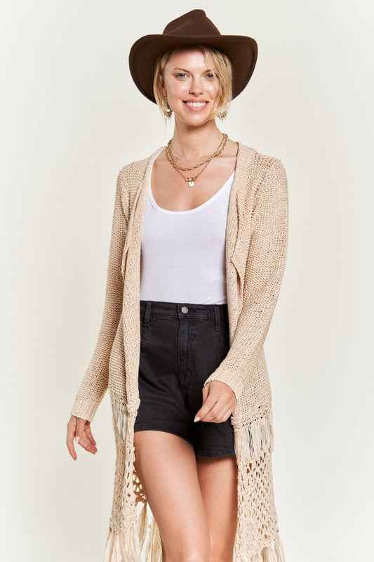 FRINGE KNIT CARDIGAN KRT1001 12b6c1b6-90f6-483a-8453-b08bc064fc8f