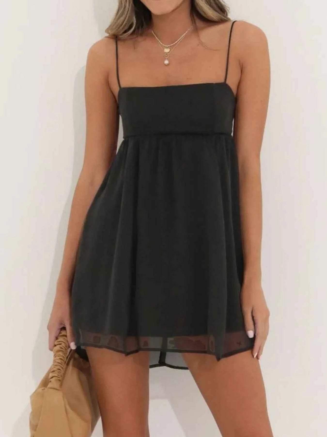 Tie Back Spaghetti Strap Mini Dress 12b72389-8182-4c85-afe8-cd55482eb994-Max-Origin