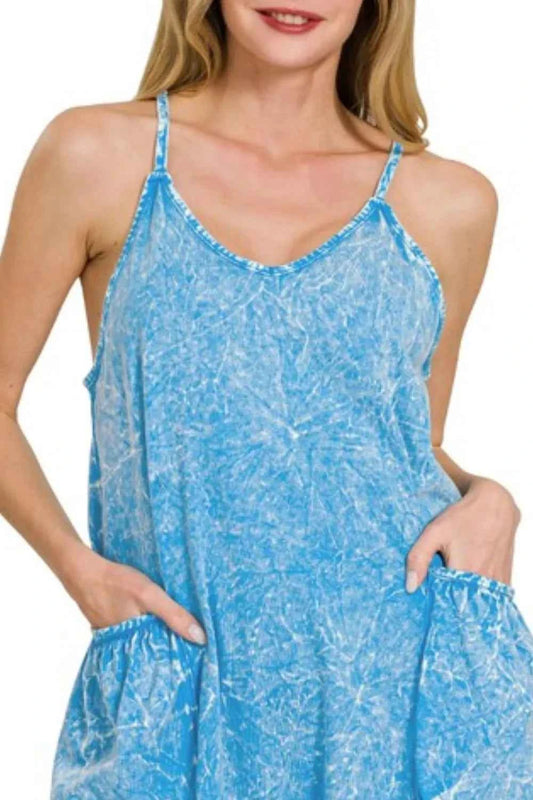Acid Crinkle Washed Spaghetti Strap Romper 12c48579-1ddc-41ea-860c-49fa3f6f9853-Max-Origin