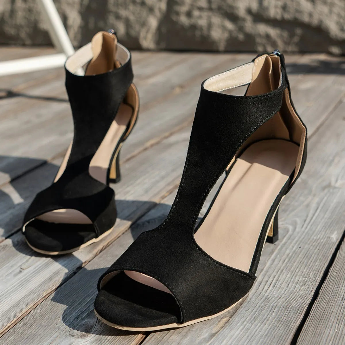 Peep Toe Block Heels Sandals 12dfec81-e6de-4a86-8aa5-807c91e65357-Max-Origin