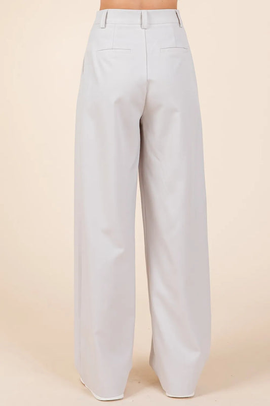 Pintuck Detail High Rise Pants 132d5e57-c408-42df-8759-a58ee6fa676a-Max