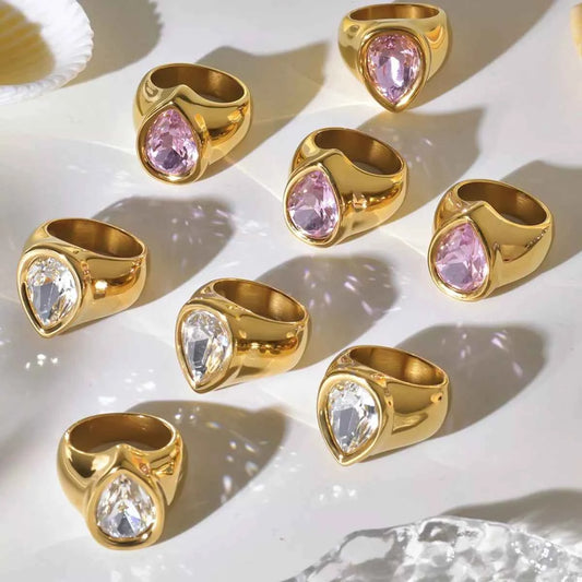 18K Gold-Plated Teardrop Zircon Ring 133d5607-9bfd-45ef-8fad-a19ecf112cc2-Max-Origin