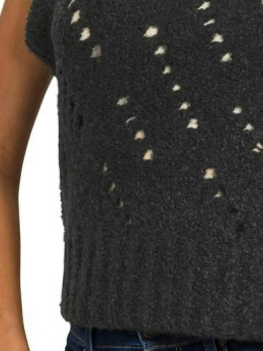 Openwork Textured Wool Sweater Vest 1354e1ab-95f1-4740-9a5f-89bcb5808b2a-Max-Origin