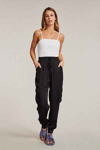 Textured satin cargo pants 13569992_e76a14c6-fab7-441d-a112-f02e5aa768f9