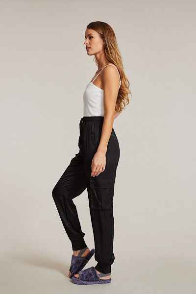 Textured satin cargo pants 13569992_f9867184-9005-4d9e-89ec-5e5558d73ace