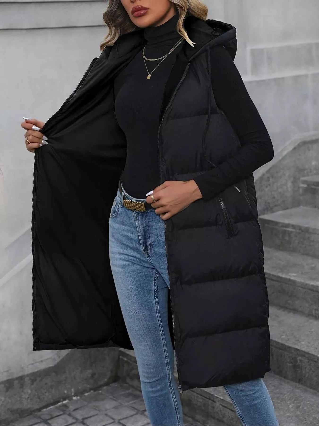 Longline Padded Hooded Vest Coat 13591a342e0448da89f38f277d241116-Max-Origin