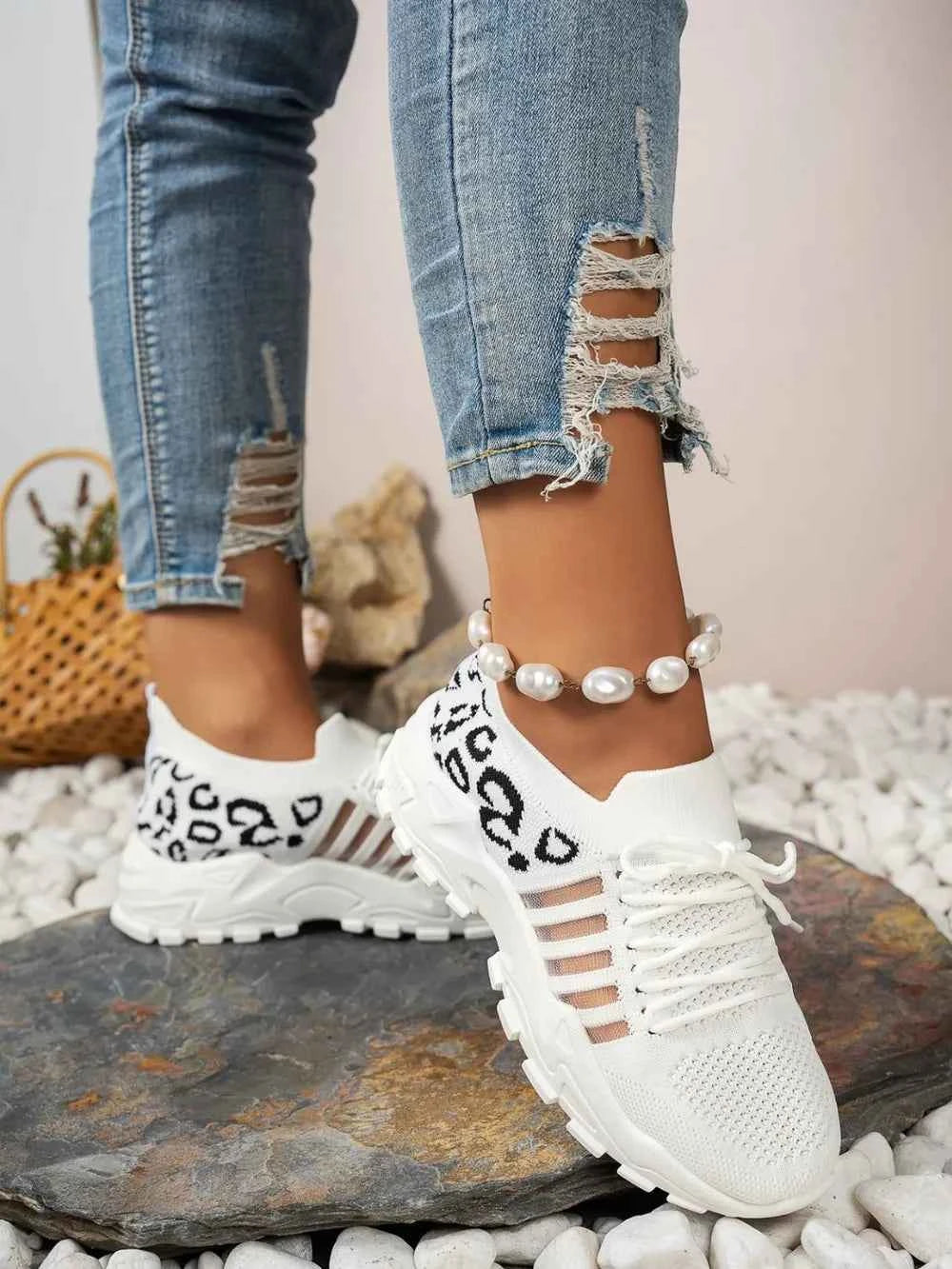 Cutout Leopard Lace Up Mesh Athletic 135b0b19-fdf9-4506-9f44-0a83a1f11857-Max