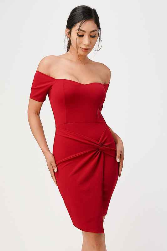 off the shoulder front twist bodycon dress 13611521_ecf5c960-eeab-4688-be86-1351e3517e56
