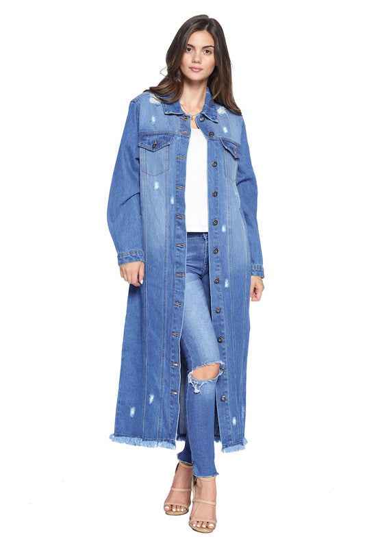 DENIM LONG JACKETS DISTRESSED WASHED 13653811_8a7fa151-a808-4582-8efc-057225b94892