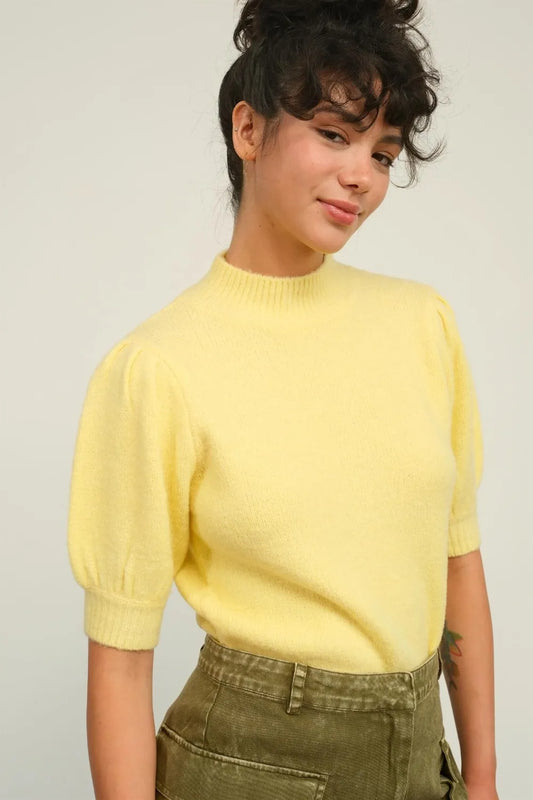 Mock Neck Puff Sleeve Sweater 1387ac72-3e9d-4b5a-a829-e7e1ee16bd6b-Max