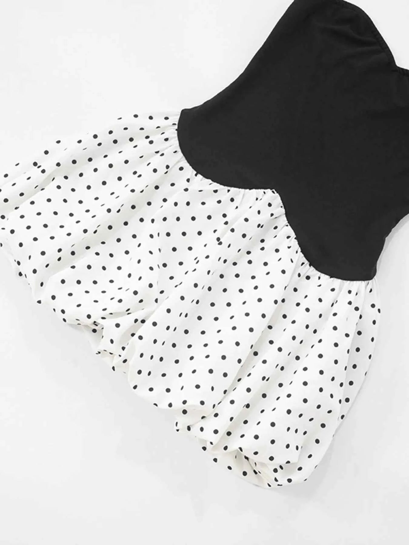 Sweetheart Neck Polka Dot Tube Mini Dress 138c4e73-dd3e-4aad-b097-c1c8a914df7e-Max-Origin