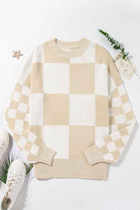 Vivifira Print Drop Shoulder Sweater 1390da66-7435-4c8f-b3ef-dc794f303651
