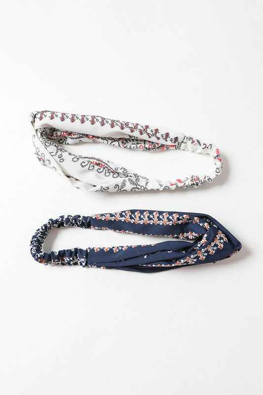 Bohemian Stitch Print Twist Headwrap 13925822_a0b2bcb6-603e-432c-bb42-1701f5ff9e7c
