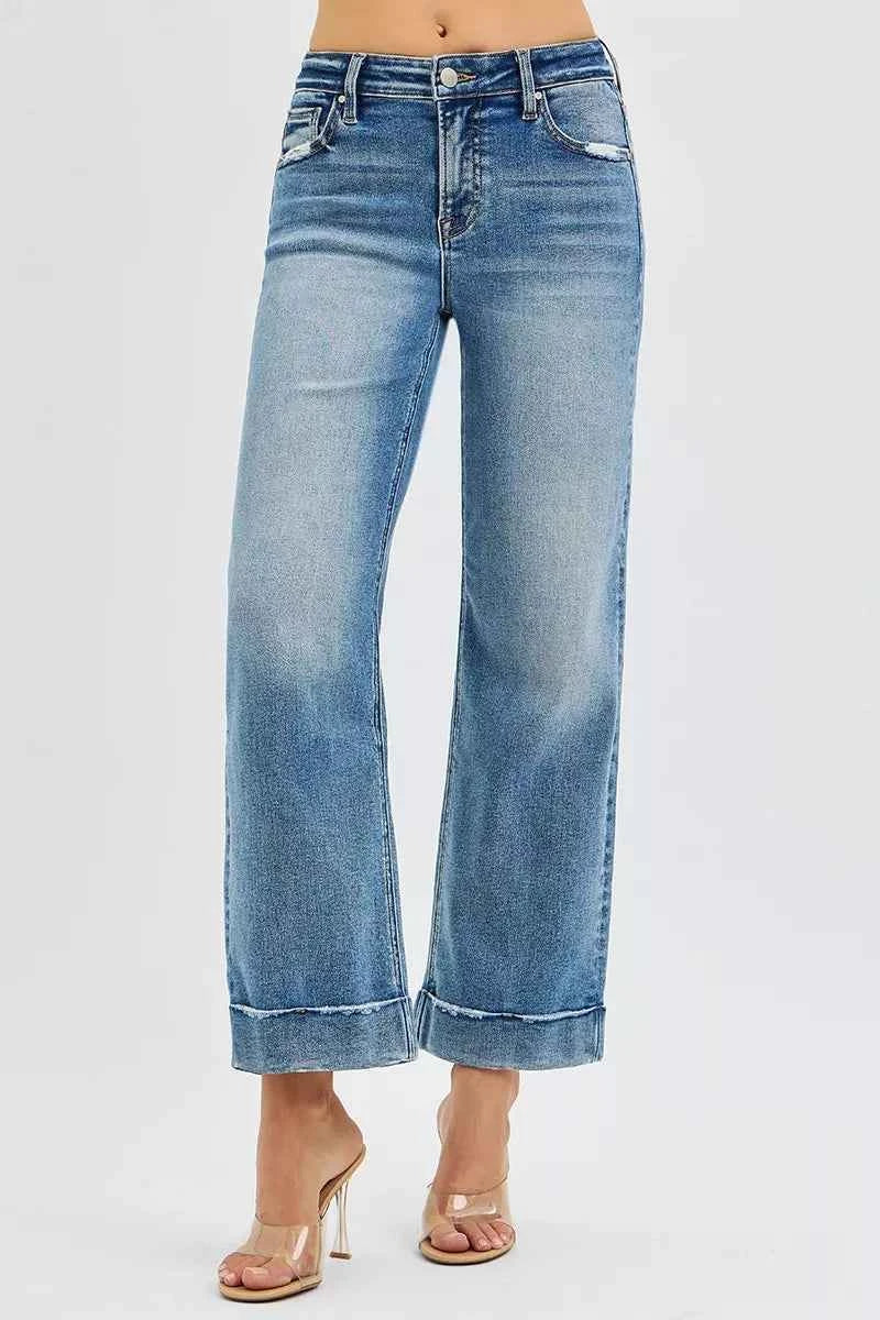 RISEN Full Size Mid Rise Crop Straight Jeans with Taylor Cuffed Plus Size 1398ab4aaffc4bc4bb4d431626c90bb0-Max-Origin
