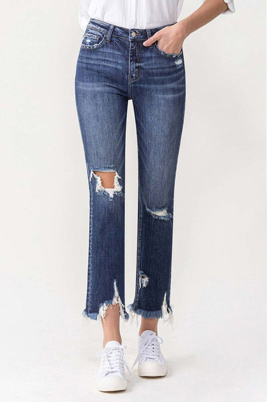 Lovervet Jackie Full Size High Rise Crop Straight Leg Jeans Medium 139b23644fe943e78db9fd247afdac3e-Max