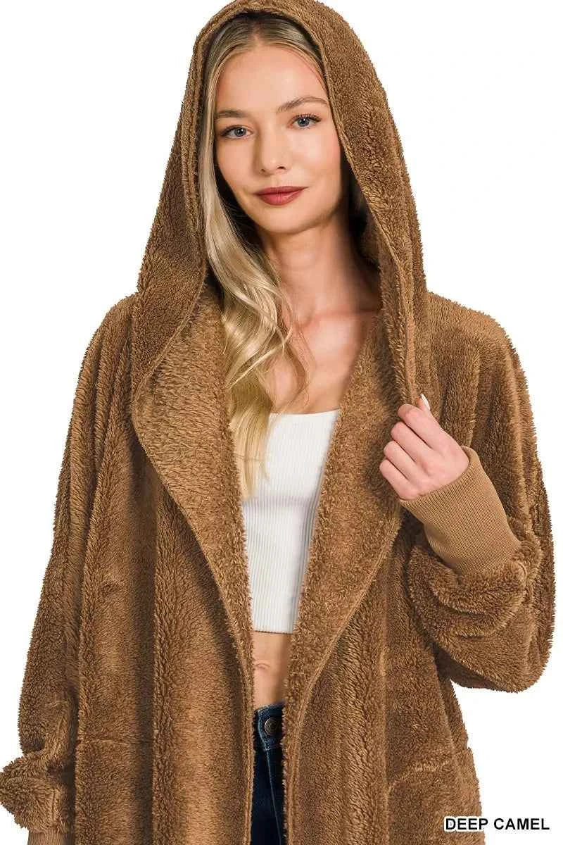 Zenana Hooded Faux Fur Jacket with Pockets 13bea64b30ec403e9de1766d36ec9ed3-Max-Origin