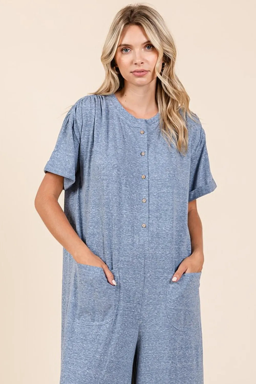 Mittoshop Button Detail Short Sleeve Wide Leg Jumpsuit 13ce9fce-aaad-4b10-93c9-e672673b7b84-Max